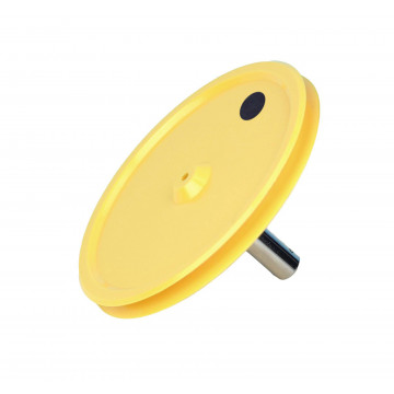 Rolle auf Stiel, axial, kugelgelagert, D=100 mm, Einfachrolle