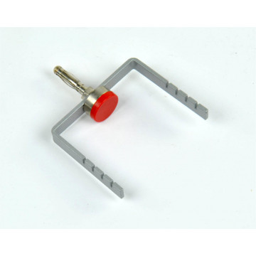 Gabel mit Haltemagnet für Luftkissenfahrbahn