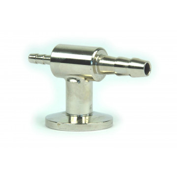 Übergangsflansch mit 2 Schlaucholiven unterschiedlichen Durchmessers