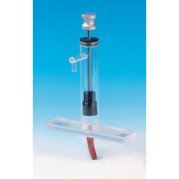 Saugpumpe Demo, Arbeitsmodell aus Acrylglas, mit Kugelventilen