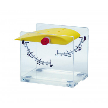 Tragflügelmodell mit Skala, Auftrieb in Luft