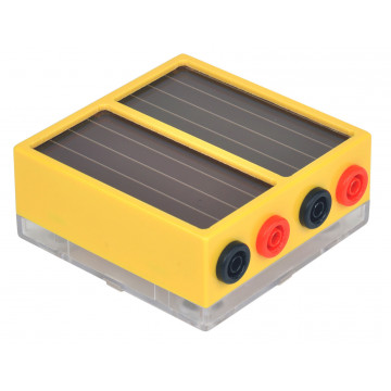 Magnetbaustein compact Solarzelle, in Gehäuse mit 4-mm Buchsen