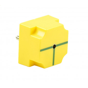 Steckbaustein Schüler Leitung T-förmig mit Buchse, Leitungs-Baustein