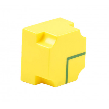 Steckbaustein Schüler Leitung winklig, Leitungs-Baustein