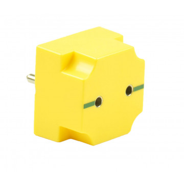 Steckbaustein Schüler Leitung unterbrochen mit Buchsen