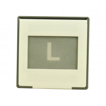 Blende mit L, L-Blende, Perl L