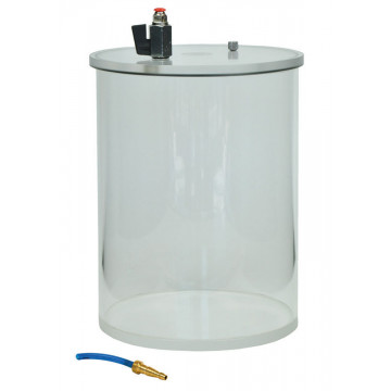 Vakuumgefäß 7 Liter, Vakuumglocke, Rezipient, Luftpumpenteller