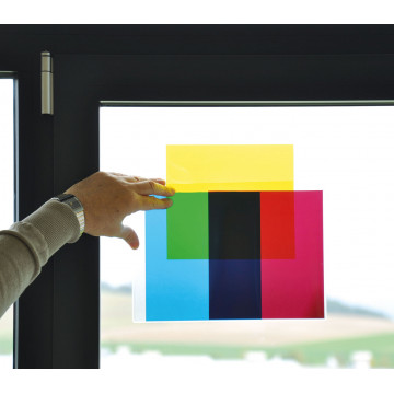 Farbfiltersatz für subtraktive Farbmischung, Folien Set