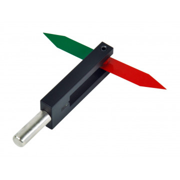 Polungsanzeiger, für Kraftlinien um einen magnetischen Körper