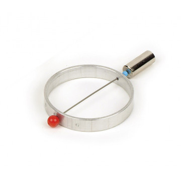 Aluring drehbar auf Stiel, Kurzschlussläufer für Drehstromversuche