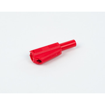 Sicherheitsstecker, 4 mm, rot, Sicherheits-Laborstecker für Kabel