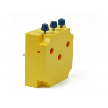 Steckbausteinsystem Demo, Steckbaustein Universalhalter Rundmaterial