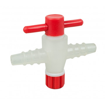 Einweghahn, Kunststoff, Zweiwege-Hahn