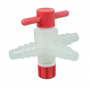 Dreiweghahn, Kunststoff, Dreiwegehahn