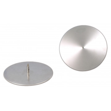 Kondensatorplatten auf Gewindestiel, Plattenkondensator verstellbar