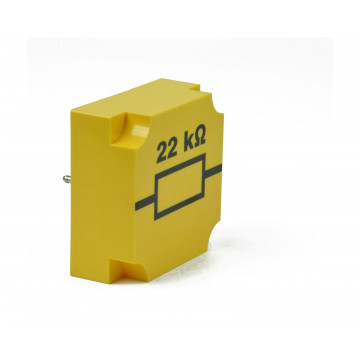 Steckbausteinsystem Demo, Steckbaustein Widerstand 22 kOhm
