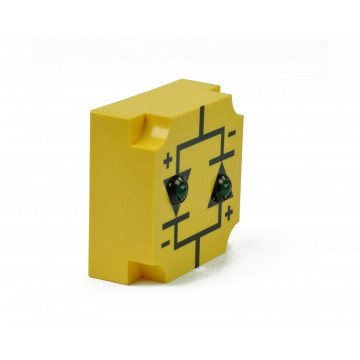 Steckbausteinsystem Demo, Steckbaustein Stromrichtungsanzeige