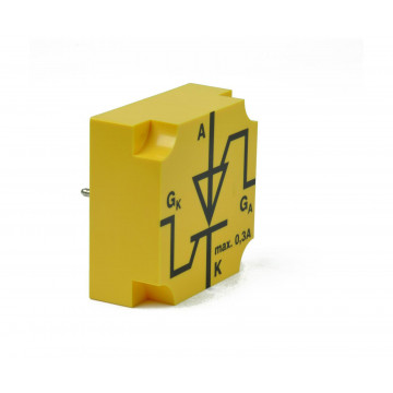 Steckbausteinsystem Demo, Steckbaustein Thyristor, zweiseitig gesteuert