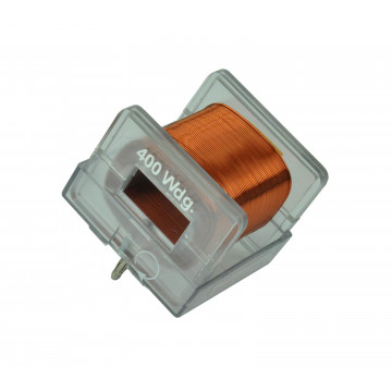 Spule flach 400 Windungen, steckbar, demo