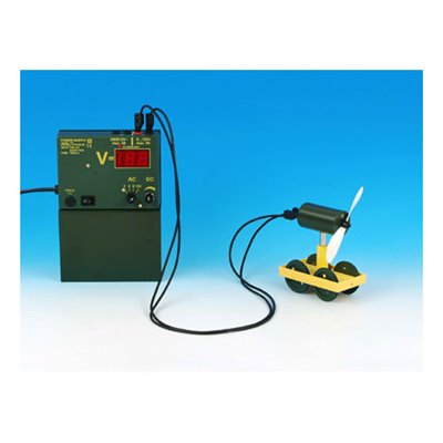 Motor mit Propeller, auf Stiel